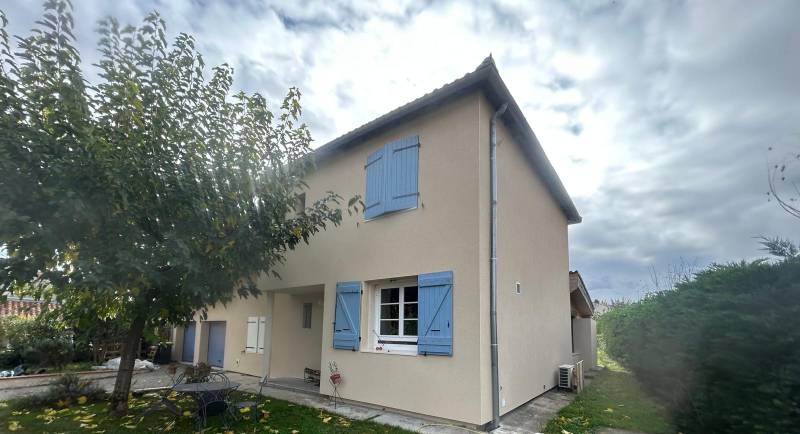 Isolation thermique extérieure en cours de réalisation à Tournefeuille