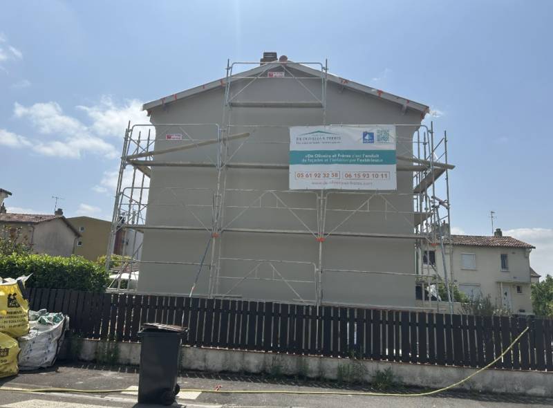 Amélioration énergétique et esthétique : ITE avec enduit de façade à Cugnaux près de Toulouse